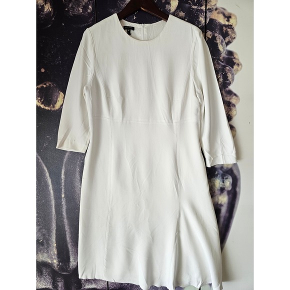 Escada Dresses & Skirts - Escada Dequineta Off-White 3/4 Sleeve Shift Dress Size 42 1006326 01